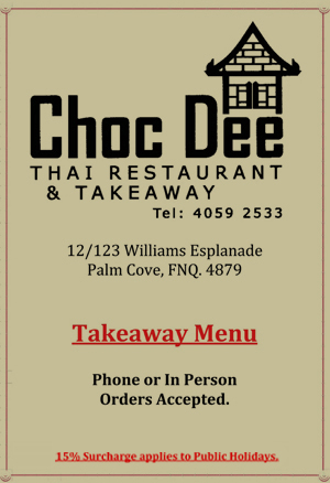 choc dee thai take away menu